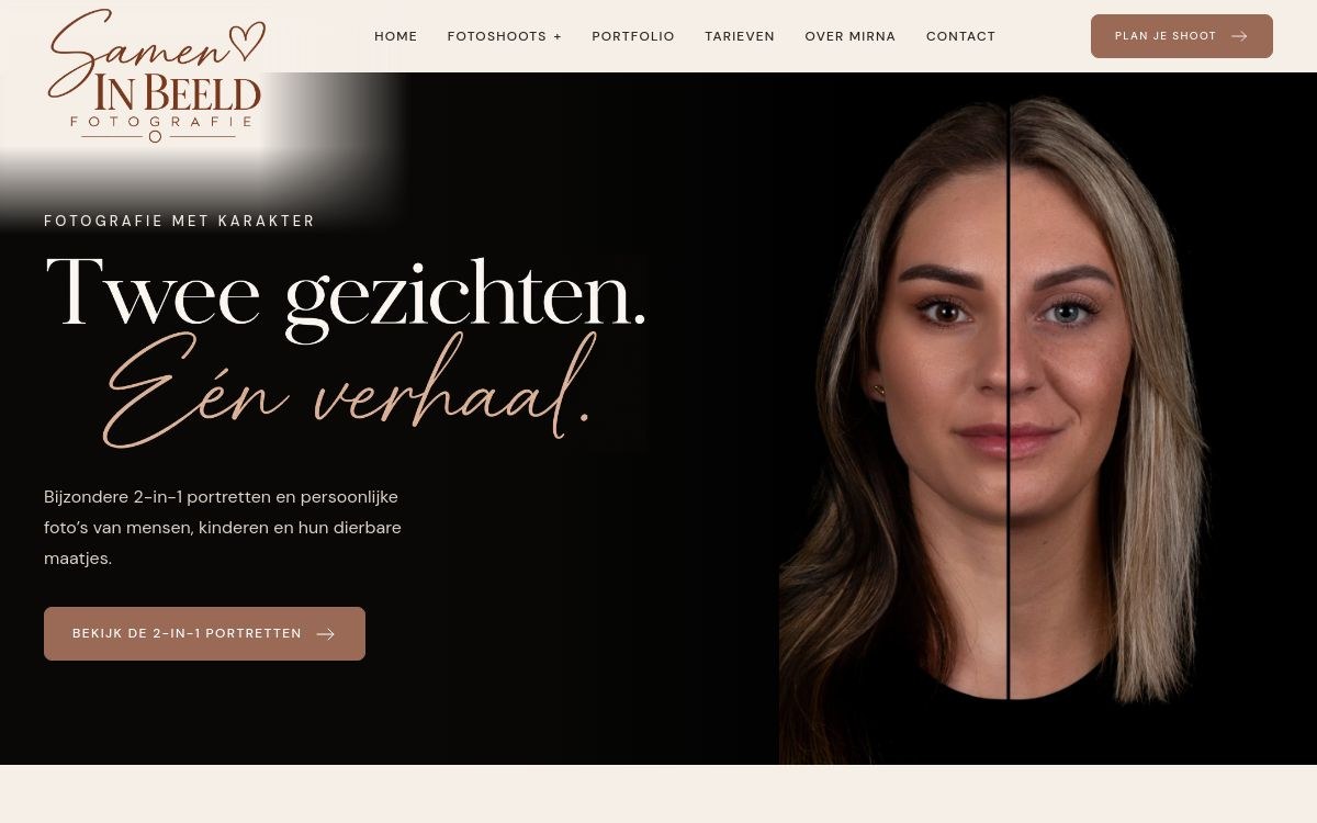 Websiteontwerp Samen in Beeld Fotografie